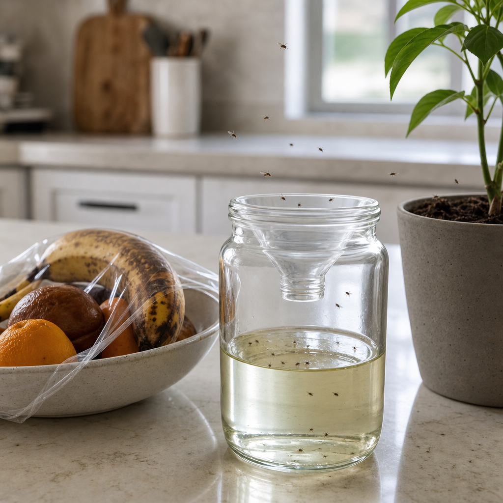 5 pièges efficaces contre les moucheron dans la maison